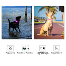 Load image into Gallery viewer, MASBRILL USB Rechargeable Adjustable Waterproof LED Luminous Nylon Night Safety Dog Collar in 7 Colors