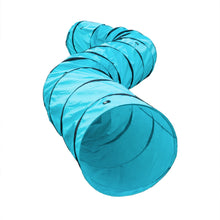 Load image into Gallery viewer, 18FT Dog Blue Agility Training Tunnel with Storage Bag