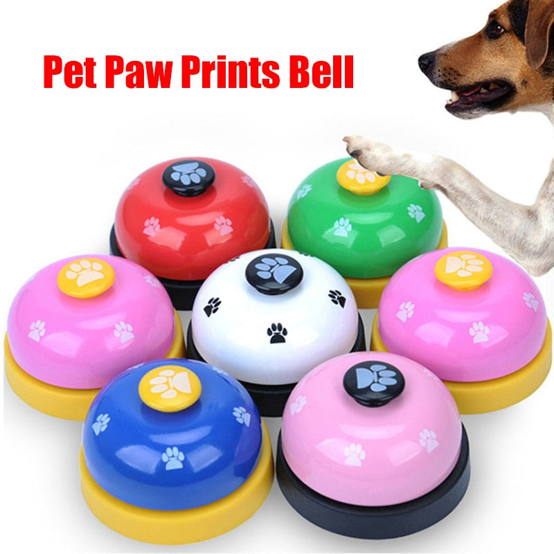 PSK PET MART Pet Training Bell - Tabletop Counter Bell For Dogs & Cats, Stainless Steel, Multicolor