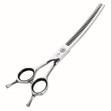 Load image into Gallery viewer, Fenice 7" Left Hand Dog Grooming Curved Thinning Shears/Scissors - godoggago
