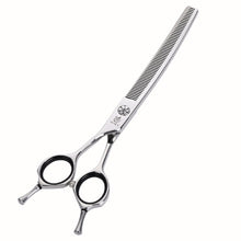 Load image into Gallery viewer, Fenice 7" Left Hand Dog Grooming Curved Thinning Shears/Scissors - godoggago
