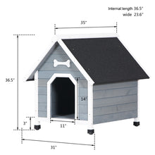 Load image into Gallery viewer, US Warehouse Outdoor Wood Waterproof Weatherproof Dog Kennel/Shelter - godoggago