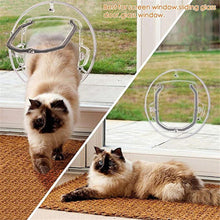 Load image into Gallery viewer, Durable Safe Transparent Pet Door With Lock For Sliding Doors