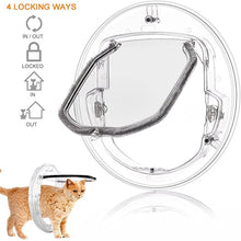 Load image into Gallery viewer, Durable Safe Transparent Pet Door With Lock For Sliding Doors