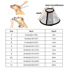 Load image into Gallery viewer, Translucent Reusable Elizabeth/Protective Cone Collar For Dog/Cat Anti-Bite/Lick Post Surgery/Injury Prevention Wound Healing Collar