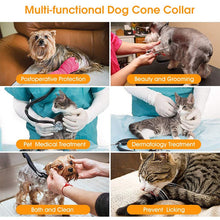 Load image into Gallery viewer, Translucent Reusable Elizabeth/Protective Cone Collar For Dog/Cat Anti-Bite/Lick Post Surgery/Injury Prevention Wound Healing Collar