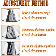 Load image into Gallery viewer, Translucent Reusable Elizabeth/Protective Cone Collar For Dog/Cat Anti-Bite/Lick Post Surgery/Injury Prevention Wound Healing Collar