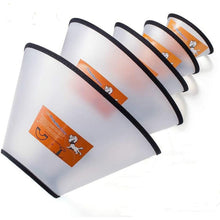 Load image into Gallery viewer, Translucent Reusable Elizabeth/Protective Cone Collar For Dog/Cat Anti-Bite/Lick Post Surgery/Injury Prevention Wound Healing Collar