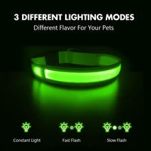 Load image into Gallery viewer, Adjustable Luminous Flashing Led Tactical Dogs Collars For XS to Large Dogs - godoggago