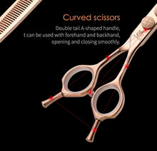 Load image into Gallery viewer, Fenice Steel 6.5/7.25/7.0/7.5 inch Dog Grooming Scissors Straight/Curved/Thinning Shear - godoggago