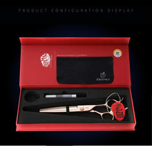 Load image into Gallery viewer, Fenice Steel 6.5/7.25/7.0/7.5 inch Dog Grooming Scissors Straight/Curved/Thinning Shear - godoggago