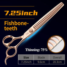 Load image into Gallery viewer, Fenice Steel 6.5/7.25/7.0/7.5 inch Dog Grooming Scissors Straight/Curved/Thinning Shear - godoggago