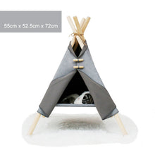 Load image into Gallery viewer, Cat/Small Dog Portable Washable Waterproof Canvas Tent/Bed