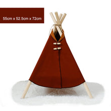 Load image into Gallery viewer, Cat/Small Dog Portable Washable Waterproof Canvas Tent/Bed