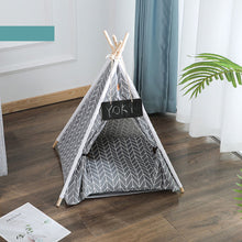 Load image into Gallery viewer, Cat/Small Dog Portable Washable Waterproof Canvas Tent/Bed