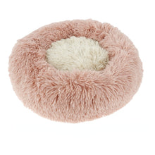 Load image into Gallery viewer, Donut Shaped Super Soft Warm Washable Dog Bed In Sizes 50/60cm and 3 Colors - godoggago