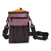 Load image into Gallery viewer, Multi-function Portable Outdoor Dog Training Bag W/ Adjustable Waist Belt Includes Food Holder/Garbage Bag/Folding Bowl/Training Clicker in 3 Colors - godoggago