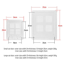 Load image into Gallery viewer, Safe Lockable Magnetic Screen Anti-Mosquito Dog/Cat Flap Door For Screen Doors in 2 Sizes & in White or Black