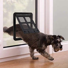 Load image into Gallery viewer, Safe Lockable Magnetic Screen Anti-Mosquito Dog/Cat Flap Door For Screen Doors in 2 Sizes & in White or Black