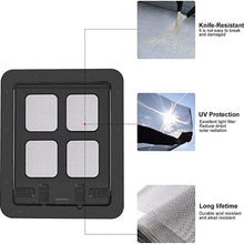 Load image into Gallery viewer, Safe Lockable Magnetic Screen Anti-Mosquito Dog/Cat Flap Door For Screen Doors in 2 Sizes & in White or Black