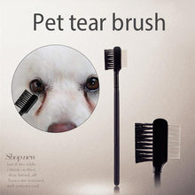 Load image into Gallery viewer, Double-Sided Eye Grooming Brush For Removing Crusts/Tear Stain Remover Comb in 2 styles