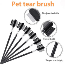 Load image into Gallery viewer, Double-Sided Eye Grooming Brush For Removing Crusts/Tear Stain Remover Comb in 2 styles