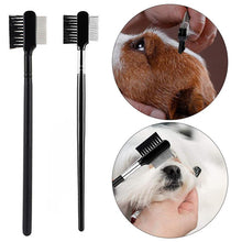 Load image into Gallery viewer, Double-Sided Eye Grooming Brush For Removing Crusts/Tear Stain Remover Comb in 2 styles
