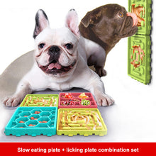 Load image into Gallery viewer, Slow Feeding Anti Choking Food Bowls/Licking Mat in 4 Removable Pieces