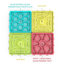 Load image into Gallery viewer, Slow Feeding Anti Choking Food Bowls/Licking Mat in 4 Removable Pieces