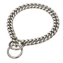 Load image into Gallery viewer, 10mm Stainless Steel Dog Training Chain Collar in 4 Colors Sizes 12" Thru 24"