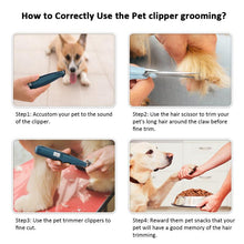 Load image into Gallery viewer, Cordless Low Noise Rechargeable Electric Dog/Cat Grooming Clippers For Trimming The Hair Around Paws