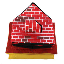 Load image into Gallery viewer, Portable Washable Warm And Cozy Cushion Brick Dog/Cat House With Chimney With Detachable Bed