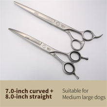 Load image into Gallery viewer, Fenice 6.5/7.0/7.5/8.0 Dog Grooming Scissors Sets (please note 2 or 3 per set) Including Thinning Shears/Curved and/or Cutting Scissors - godoggago