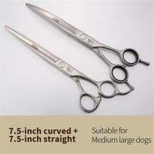 Load image into Gallery viewer, Fenice 6.5/7.0/7.5/8.0 Dog Grooming Scissors Sets (please note 2 or 3 per set) Including Thinning Shears/Curved and/or Cutting Scissors - godoggago