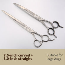 Load image into Gallery viewer, Fenice 6.5/7.0/7.5/8.0 Dog Grooming Scissors Sets (please note 2 or 3 per set) Including Thinning Shears/Curved and/or Cutting Scissors - godoggago