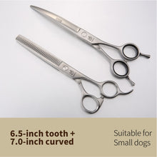 Load image into Gallery viewer, Fenice 6.5/7.0/7.5/8.0 Dog Grooming Scissors Sets (please note 2 or 3 per set) Including Thinning Shears/Curved and/or Cutting Scissors - godoggago