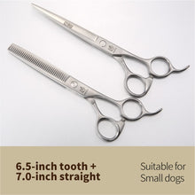 Load image into Gallery viewer, Fenice 6.5/7.0/7.5/8.0 Dog Grooming Scissors Sets (please note 2 or 3 per set) Including Thinning Shears/Curved and/or Cutting Scissors - godoggago