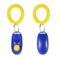 Load image into Gallery viewer, 7Ct Multicolor Pack Of Dog Training Clickers With Wrist Strap
