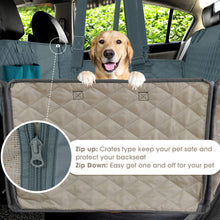 Load image into Gallery viewer, 100% Waterproof Dog Middle Car Seat Cover With Mesh Dog Window And Zipper and Pocket - godoggago
