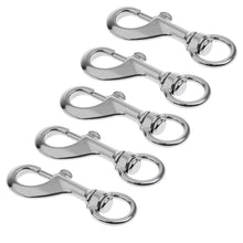 Load image into Gallery viewer, 5Pcs Bolt Snap Clips, Versatile Useful Swivel Snap Hooks, for Scuba Diving, and Dog Leashes. - godoggago
