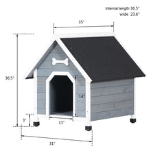 Load image into Gallery viewer, US Warehouse Outdoor Wood Waterproof Weatherproof Dog Kennel/Shelter - godoggago
