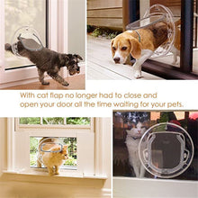Load image into Gallery viewer, Durable Safe Transparent Pet Door With Lock For Sliding Doors
