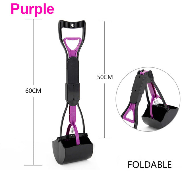 Lightweight And Convenient Long Handle (With Folding Option) Dog Pooper Scoop Shovel in 5 Colors