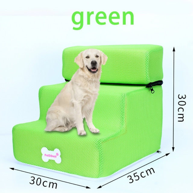 1PC Foldable Pet Stairs with Detachable Dog Bed And Ramp For Training. - godoggago