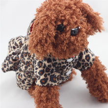 Load image into Gallery viewer, Double Sided (Reversible) Leopard Pattern/Red Winter Dog Coat in XS Thru XL - godoggago
