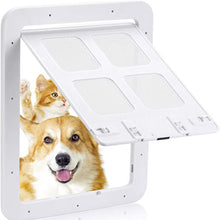 Load image into Gallery viewer, Safe Lockable Magnetic Screen Anti-Mosquito Dog/Cat Flap Door For Screen Doors in 2 Sizes &amp; in White or Black
