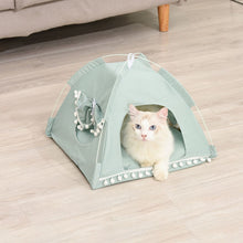 Load image into Gallery viewer, Indoor/Outdoor Folding Tent/Kennel Bed For Cats/Small Dogs With Removable Washable Cushion in 3 Sizes &amp; 10 Colors
