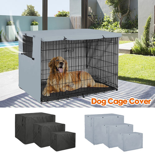 Foldable Dustproof Waterproof Dog Kennel Cover in Medium/Large - godoggago