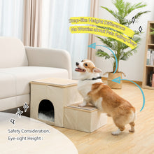 Load image into Gallery viewer, Portable Dog Stairs/Ramp With A Deluxe Condo and Pet Toy Storage Box - godoggago
