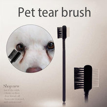 Load image into Gallery viewer, Double-Sided Eye Grooming Brush For Removing Crusts/Tear Stain Remover Comb in 2 styles
